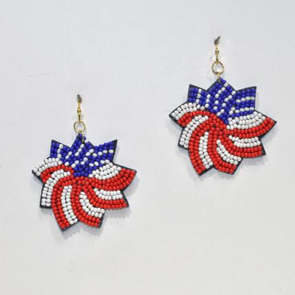 Usa Flag Star Ear