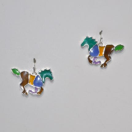 Glass Horse Earrings