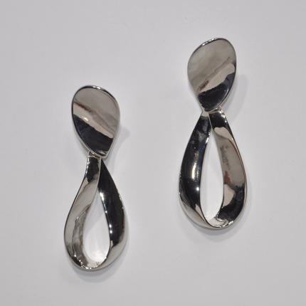 Spiral Teardrop Clip Earring