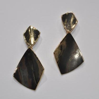 Diamond Shape Drop Clip Earring