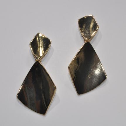 Diamond Shape Drop Clip Earring