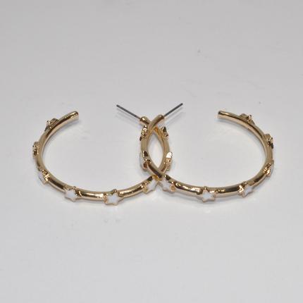 Star Hoop Earring