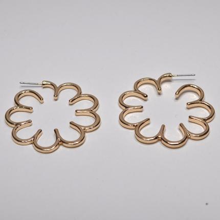 Floral Hoop Earri