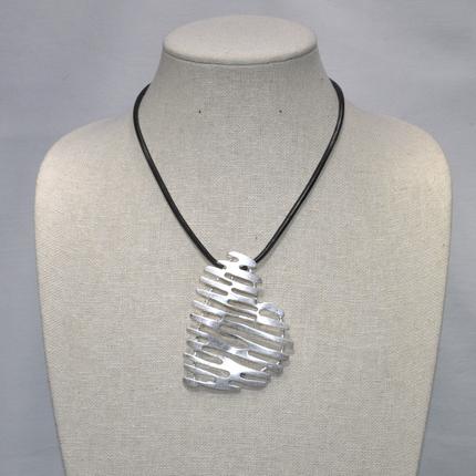 Textured Heart Necklace